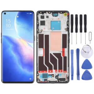 Original LCD Screen and Digitizer Full Assembly with Frame For OPPO Reno5 Pro 5G