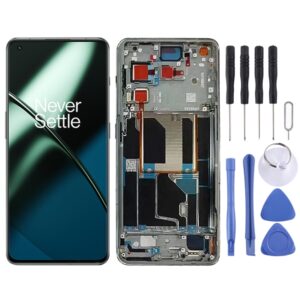 For OnePlus 11 PHB110 CPH2449 CPH2447 Original AMOLED LCD Screen Digitizer Full Assembly with Frame