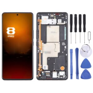 For Asus ROG Phone 8 Pro 5G AI2401 AMOLED Original LCD Screen Digitizer Full Assembly with Frame