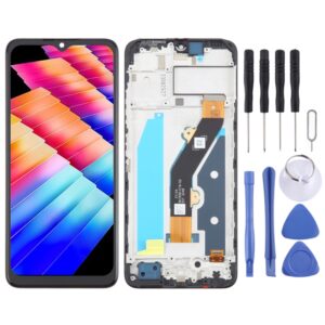 OEM LCD Screen Digitizer Full Assembly With Frame, For Infinix Hot 30i X669, For Infinix Hot 20 Play X6825