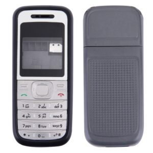 Full Housing Cover (Front Cover + Middle Frame Bezel + Battery Back Cover) for Nokia 1200 / 1208 / 1209, For Nokia 1200 / 1208 / 1209, For Nokia 1200