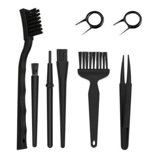 Anti-Static Computer Cleaning Brush Tweezer Set Sweep Keyboard, 8pcs/set
