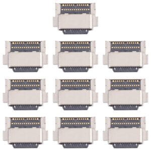 10 PCS Charging Port Connector, For Samsung Galaxy Z Flip, For Samsung Galaxy S21 FE, For Samsung Galaxy S21 Ultra, For Samsung Galaxy S22 5G, For Samsung Galaxy S22 Ultra, For Samsung Galaxy S22+, For Xiaomi Redmi Note 11E, For Xiaomi Redmi Note 11E Pro