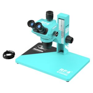 RF4 RF-6565Pro2 6.5-65X Synchronous Zoom Trinocular Stereo Microscope with Focus Lifting Bracket, RF-6565Pro2