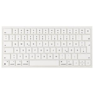 For MacBook A2438 A2439 A2449 A2450 A3118 A3203 Magic Keyboard 3 Magic Keyboard 4 Keycaps(White), German, French