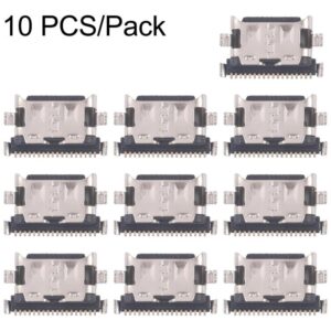 10 PCS/Pack Charging Port Connector, For Galaxy A17 4G SM-A175F, For Galaxy A17 5G SM-A176B, For Galaxy M56 SM-M566B, For Galaxy A16 SM-A165F, For Galaxy A16 5G SM-A166B