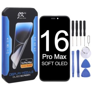 JK Soft OLED LCD Screen For iPhone 16 Pro Max