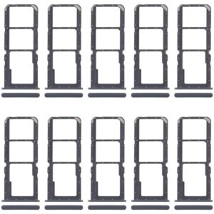For Realme C30s RMX3690 10pcs SIM Card Tray + SIM Card Tray + Micro SD Card Tray, For Realme C30s