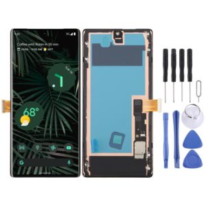 For Google Pixel 6 Pro GLUOG G8VOU GF5KQ OLED LCD Screen Digitizer Full Assembly with Frame, Support 120Hz High Refresh Rate