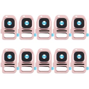 For Galaxy S7 / G930 10pcs Rear Camera Lens Cover + Flashlight Bracker, Galaxy S7, For Galaxy S7 / G930, For S7 / G930 Lens Cover Black, For Samsung Galaxy S7 / G930