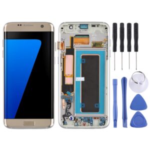 Original Super AMOLED Material LCD Screen and Digitizer Full Assembly(with Frame / Charging Port Flex Cable / Power Button Flex Cable / Volume Button Flex Cable) for Galaxy S7 Edge / G935F / G935FD, For Samsung Galaxy S7 Edge (Super AMOLED)...