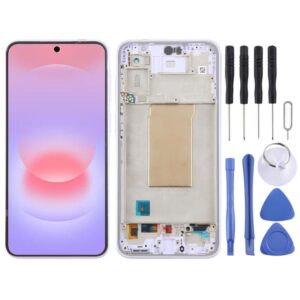 For Galaxy A37 SM-A376B 6.62 inch OLED LCD Screen Digitizer Full Assembly with Frame, For Galaxy A37