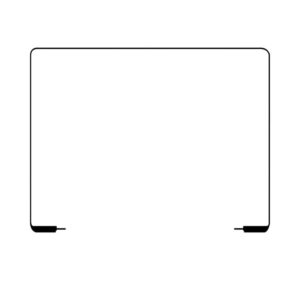 For MacBook Air 13.6 inch A2681 / A3113 2022-2024 Display Ring Bezel Frame Rubber