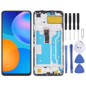 LCD Screen and Digitizer Full Assembly With Frame for Huawei Y7a, For Huawei Y7a